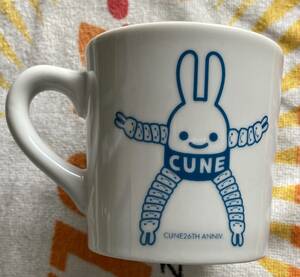 即決です!!完売品新品箱付き♪CUNE キューン ウサギ 兎うさぎ 26周年記念 ずっしり重い「マグカップ」レターパックプラスで発送します♪