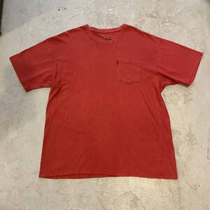 キーインペリアル KEY IMPERIAL ポケットTシャツ L オレンジ ピンク 無地 アメリカ USA古着 ワーク アウトドア ビンテージ 60s 70s 80s 90s