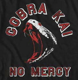 ★ベスト キッド Tシャツ コブラ会 THE KARATE KID COBRA KAI No Mercy - L 新品/正規品 映画