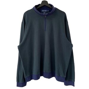 ■激レア■90s POLO GOLF RALPH LAUREN ヘリンボーン ハーフジップ スウェット XXL ポロゴルフ ラルフローレン POLO SPORT RRL ビンテージ