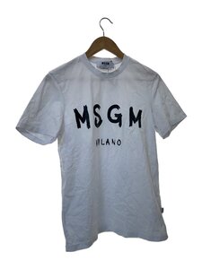 MSGM◆Tシャツ/-/-/WHT/無地