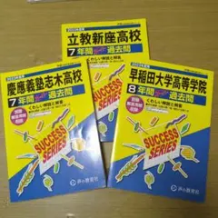 高校受験　過去問　2023年度　早稲田大学高等学院　立教新座　慶應義塾志木