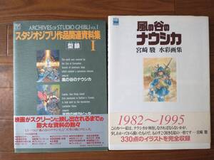 中古6冊　スタジオジブリ作品関連資料集Ⅰ　風の谷のナウシカ水彩画集　宮崎駿の雑想ノート　もののけ姫を描く、語る　その他インタビュー