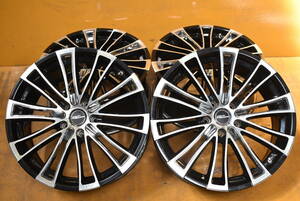 220409502647210　WEDS　ZEA　19ｘ8J　+50　5H　PCD114.3　ハブ径73ｍｍ　アルミホイール　4本セット