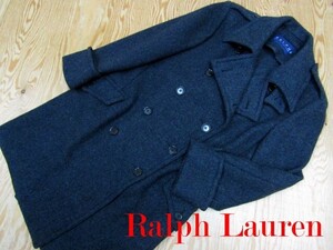 ★ラルフローレン RalphLauren★レディース ウールトレンチコート グレー サイズ9★R61103011B