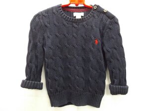 美品★RALPH LAUREN◎ラルフローレン/ニット/セーター/ネイビー/紺/24Mサイズ