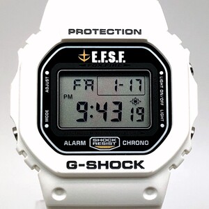 美品 箱付 G-SHOCK DW-5600VT ガンダム30周年記念 コラボ RX-78 E.F.S.F. ペガサスEL 予約受注生産限定 2010年3月発売 【ITX2972QB0B2】