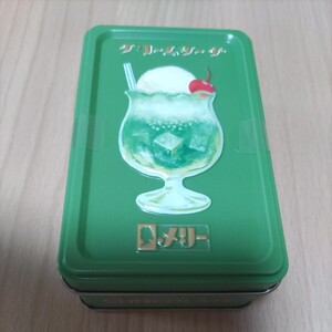 空缶　メリーチョコレート　はじけるキャンディ　　クリームソーダ缶　レトロ缶