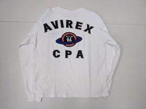 5．AVIREX アヴィレックス CHOCOLATE PLANET SPECIAL LONG SLEEVE T-SHIRT 長袖Tシャツ メンズM 783-2230020x307