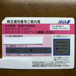 ANA 全日空 株主優待券　1枚　有効期限2025年5月31日まで　送料無料