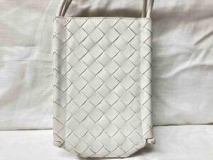 BOTTEGA VENETA／MINI THE KNOT／ホワイト／ボッテガ／ショルダーバッグ