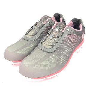 新品同様◆FootJoy フットジョイ エンパワー ゴルフシューズ 24.0◆98006J グレー/ピンク レディース 靴 シューズ shoes