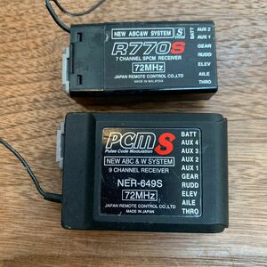 JR PCM 受信機 NER-649S 72MHz 9CH R770S 72 MHz 7CH セット