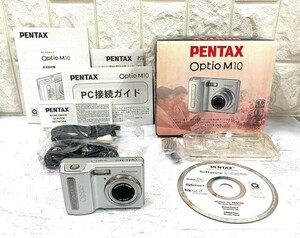 PENTAX ペンタックス Optio M10 デジタルカメラ 簡単操作確認済 取扱説明書 箱 備品付き fah 10A691