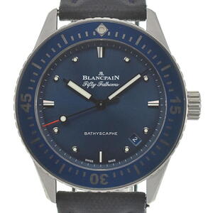 ブランパン Blancpain 5100-1140 フィフティ ファゾムス バチスカーフ 自動巻き メンズ 美品 箱・保証書付き D#136194