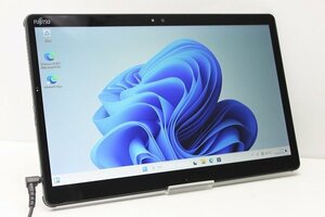 1円スタート タブレットPC Windows11 富士通 ARROWS Tab Q738 第7世代 Core i3 SSD128GB メモリ4GB Windows10 カメラ 13.3インチ