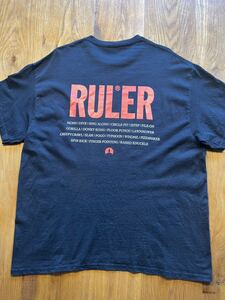 RULER★ルーラー・ruler・Tシャツ ・ブラック ・XL