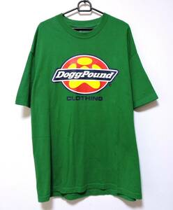 DOGG POUND Tシャツ 緑　メンズ Tシャツ ドッグパウンド 　ストリート HIPHOP ヒップホップ 西海岸　XL