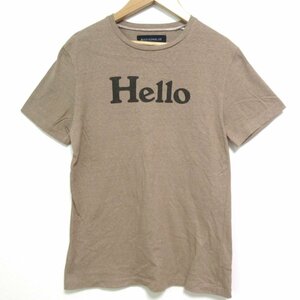 美品 20SS MADISONBLUE マディソンブルー HELLOプリント クルーネック 半袖 Tシャツ カットソー MB201-7018AA Sサイズ ブラウン ◆