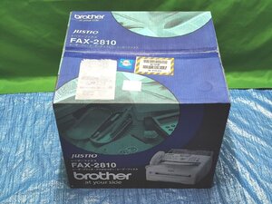 箱汚れいたみあり 未使用 ブラザー brother レザーファックス FAX-2810