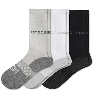 サイズ24-26.5cm★3足セット★クロックス　ソックス　CROCS SOCKS★男女兼用　大人サイズM★207789-90H-M★正規品★2448　スポーツソックス