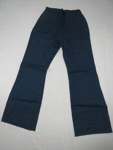 実物 珍品 入手困難 アメリカ海軍 US.NAVY SLACKS UTILITY WOMEN‘S DENIM TYPE Ⅱ セーラーパンツ スラックス デニム 20R