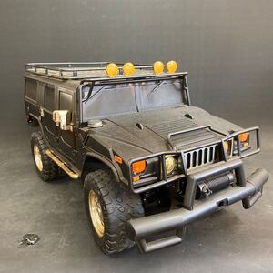 G831 【HUMMER ラジコンカー】ジャンク BIGサイズ SUV ブラック （約）幅35cm×奥行70cm×高さ36cm 中古 保管品 現状品