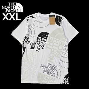 1円～!売切!【正規新品】THE NORTH FACE◆S/S GRAPHIC INJECTION TEE 半袖 Tシャツ US限定 グラフィック 男女兼用 登山(XXL)白 180902-15