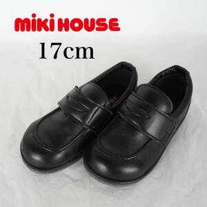 MK6084*mikihouse*ミキハウス*キッズローファー*17cm*黒