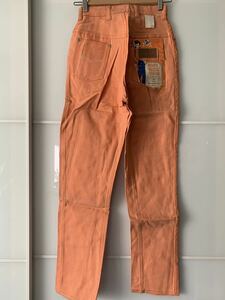 ★☆ USA ビンテージ デッドストック MAVERICK カラー デニム パンツ オレンジ色 Wrangler 60s 70s OLD古着 vintage jeans ☆★