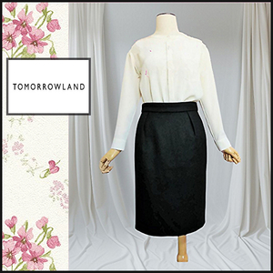 【TOMORROWLAND collection】美シルエットタイトスカート☆黒　トゥモローランド　コレクション　通勤　ビジネス　学校行事　36　匿名発送