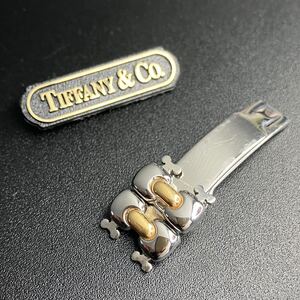 【純正品 良品】 ティファニー 腕時計 ティソロ TESORO コマ 14mm バックル 尾錠 18K 18金 SSコンビ K18 新型 新タイプ 正規品 【R6_159】