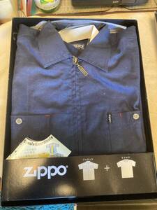 ジッポ　ジャケット　Tシャツセット　レトロ　zippo bradford pa　ＵＳＡ　zippo ジッポー　紺