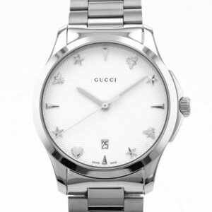 グッチ GUCCI Gタイムレス YA1264028 シルバー文字盤 新品 腕時計 メンズ