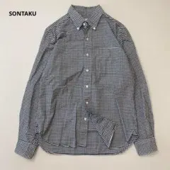 SONTAKU ソンタク チェック ボタンダウンシャツ 日本製 小