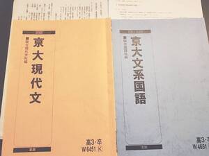 駿台　22年　夏期　京大現代文　松本先生　冬期　京大文系国語　松本・前田先生　テキスト・プリント・板書・おまけ　鉄緑会　河合塾　東進