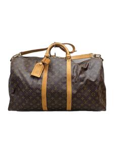 LOUIS VUITTON◆キーポル・バンドリエール55_モノグラム・キャンバス_BRW/PVC/BRW