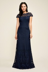 TADASHI SHOJI　タダシショージ　NAVY　ロングフォーマルドレス　「１０ 」/ １３号程度