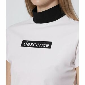 即決★DESCENTE デサントゴルフ レディース ゴルフウェア シャツ モックネック　半袖シャツ 24SS 春夏 吸汗速乾 ストレッチ 新品