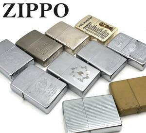 7706301-7【おまとめ品】ZIPPO/ジッポー/オイルライター/10点/まとめて/着火未確認