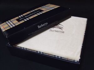 即決新品!BURBERRYロンドン良質コットンベロアシーツ【寝具ダブル】日本製バーバリーLONDON刺繍入りあったかシーツ敷布★西川産業株式会社