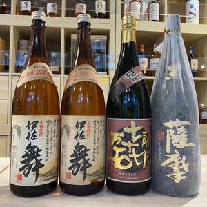 62195.121.132.137 芋焼酎 (伊佐舞・薩摩七十七万石・黒薩摩) 1800ml 4本セット 【同梱不可】