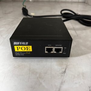 ＝M＝ 【現状品】BUFFALO バッファロー BIJ-POE-1P/HG PoEインジェクター　通電確認のみ ＝B-240757