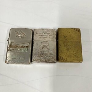 【ジャンク品】ライター 3点まとめ＜雑貨＞喫煙 ZIPPO ジッポ タバコ 喫煙 用具 U.S.A