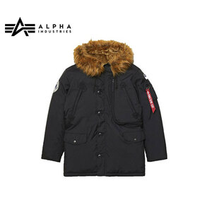 アルファインダストリー ALPHA INDUSTRIES N-3B ALPINE PARKA BLACK Mサイズ メンズ ジャケット ミリタリー almjn49503c1blm