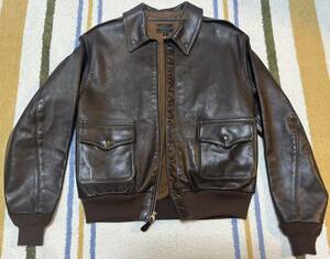  美品 実名復刻 A-2 フライトジャケット サイズ38 Eastman ROUGH WEAR CLOTHING 27752 AN-J3A AN6552 G-1 A-2　イーストマン