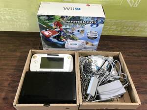 Nintendo WiiU console controller w/box tested 任天堂 WiiU 本体１台 コントローラ1台 箱付 動作確認済 美品 F303D3