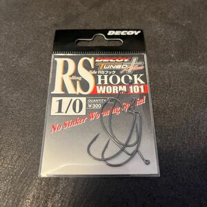 デコイ RSフック ワーム101 1/0 DECOY WORM101 オフセットフック　RS HOOK アールエスフック チューンドプラス 4本