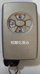 初期化済トヨタ純正スマートキー 3ボタンクラウン180系／18系基盤番号271451−0091新品電池サービス①