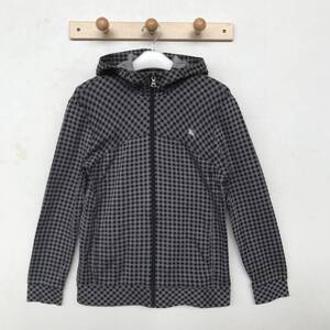 BURBERRY BLACK LABEL BMV04-203-08 バーバリー ブラックレーベル メンズ チェック柄 フルジップパーカー 良品 size 2